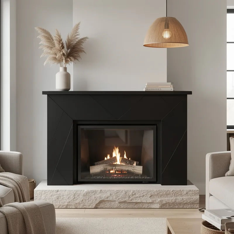 12 idées d'habillage de cheminée pour sublimer votre salon